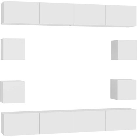Maison Exclusive - Set de muebles de salón TV 8 piezas madera de (1/5)