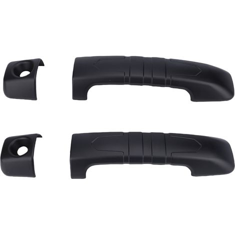 Schwarze Türgriffabdeckungen für die Außenseite von Pkw, 4-teilig, kratzfeste Ersatz-Außenverkleidung für FJ Cruiser 2007-2022 (1/5)