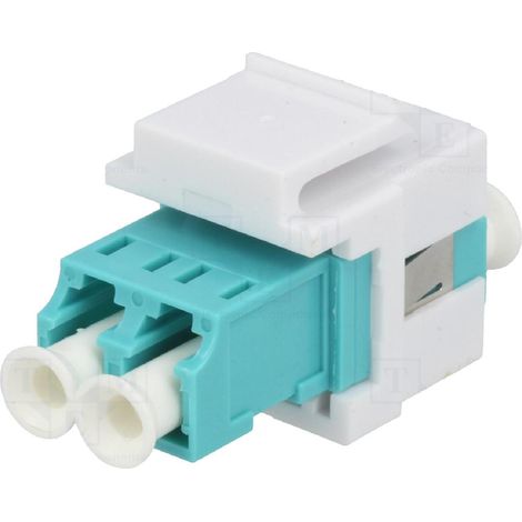 Connecteur en fibre optique femelle - Turquoise