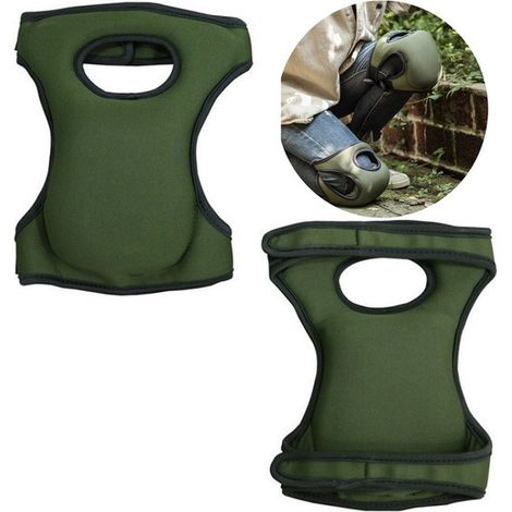 Genouillères de jardinage 1 paire – Coussins de protection rembourrés pour genoux – Genouillères confortables pour jardinage travail sport et activités extérieures – Vert (1/5)
