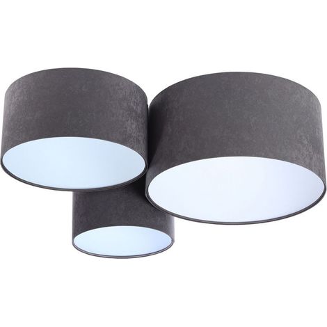 Plafonnier trio 080-051 - Gris, blanc