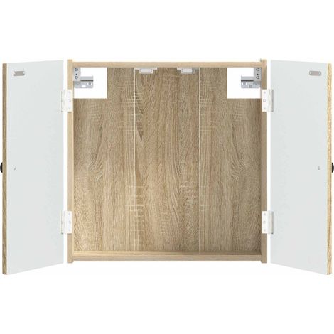 vidaXL Armario para dianas EDE Roble Sonoma 52,5 x 10,5 x 53,5 cm (1/2)