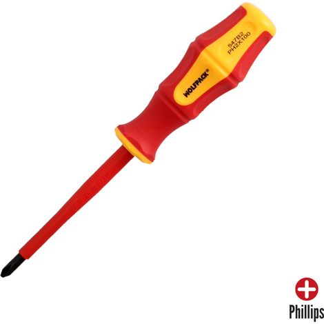 Tournevis Phillips isolé certifié VDE 1 000 V - PH2 x Ø 6,0 x 100 mm (1/5)