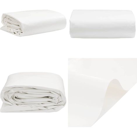 Telone Bianco 6x8 m 650 g/m² - Copertura per mobili - Protezione da pioggia