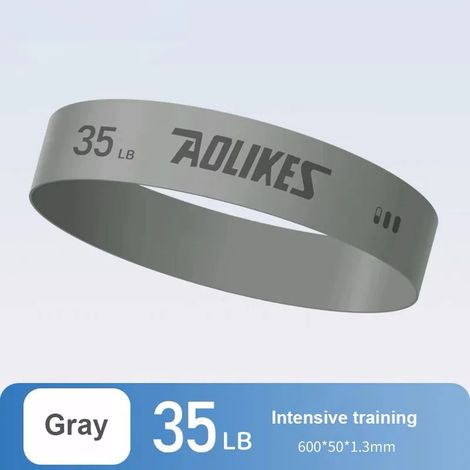Bande de résistance grise, entraînement de yoga et de fitness, squats