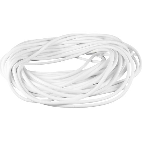 Silicone Foam Sealing Strip, Diameter 2.5mm, Round Wire, 5m, Seal Filler Profile, Strong Foam Strip for DIY, Pipes, Crafts, White (1/5)