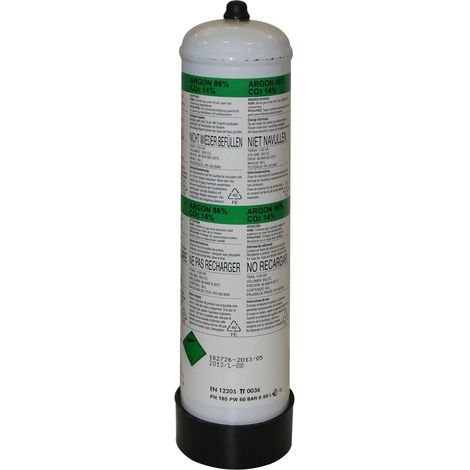 Bouteille Argon+co2 1l Mélange Argon Co2 Pour Soudage Mig/mag - Deca