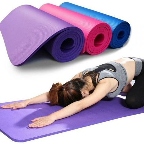 Tappetino Yoga fitness tappeto palestra aerobica pilates ginnastica 173 x 61cm