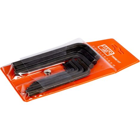 Bahco Sechskant-Winkelschraubendreher-Satz, metrisch, phosphatiert 2-10 mm - 10-tlg. (1/3)