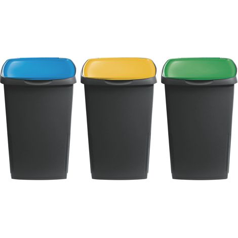 Gio' style pattumiera eco solution lt. 45 - cm. 37x36x53,5 h pz.3 - Gio' Style