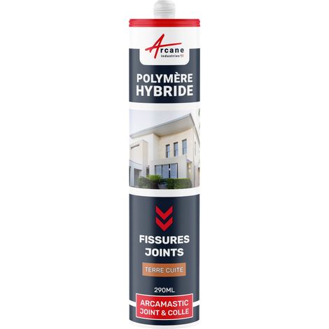 Arcane Industries – Mastic d'étanchéité polymère hybride 290 ml – Joint extérieur pour béton – Résistant à l'eau et aux UV – Application facile en toutes saisons