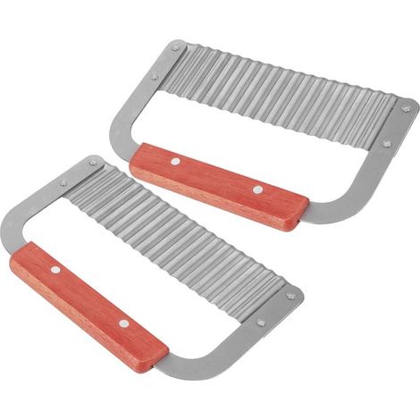 Savon, Accessoire de Cuisine, Couteau froissé en Acier Inoxydable pour Trancher Facilement le Savon Fait Main, Frites 2 Pièces pour la Cuisine de la Maison