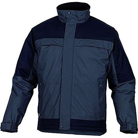 Delta Plus 5428810 Torez Giubbotto da Lavoro Poliammide Rivestimento PU Cerniera Antifreddo 6 Tasche Taglia S colore Grigio Nero