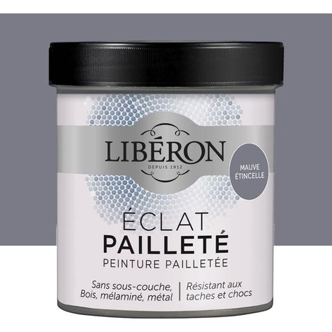 Peinture meuble Eclat Pailleté LIBERON Mauve étincelle 0,5 L (1/3)