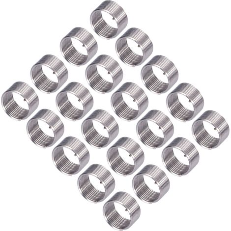 20 Stück Gewindeeinsätze M12 x 1 Gewindereparatur Reduziermutter Spiralkreis Verlängerungswerkzeug 1D (1/5)