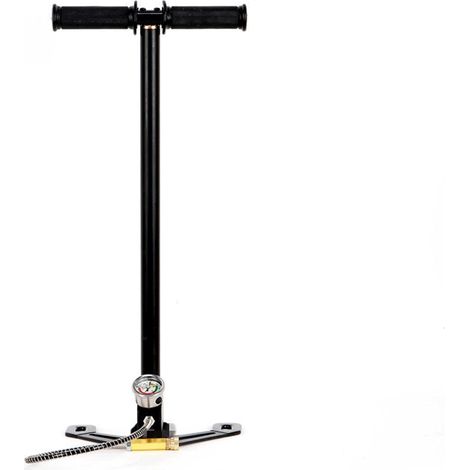 3-stufige PCP-Handluftpumpe mit Gasfilter, Manometer und Dichtungen für Luftgewehre bis 4500 PSI, schnelles Nachfüllen und tragbar