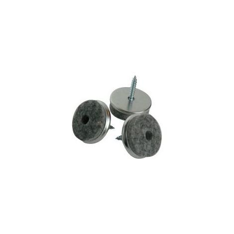 Schraubenfilz 24 mm Metall - Satz 16 Stück