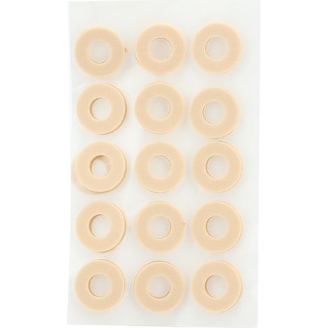 15 autocollants ronds pour enlever cors et callosités, soin des pieds anti-douleur, forme petite ronde (1/5)