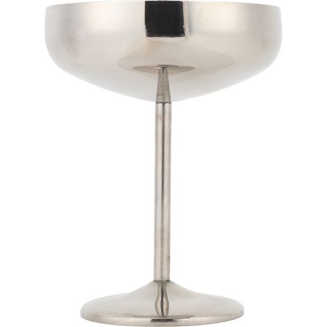 Verre Cocktail 304 Inox 300ml Isolation Froid Incassable – Tasse Vin Métal En-cas Dessert Yaourt Bonbons Pudding (1/5)