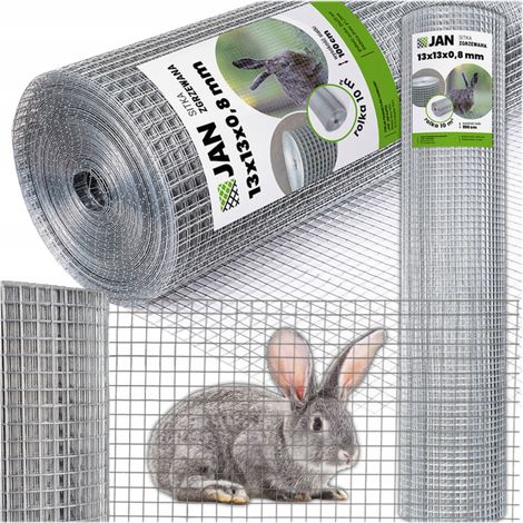 Volière en grillage soudé 13x13x0,8 25m2 Cages anti-rongeurs