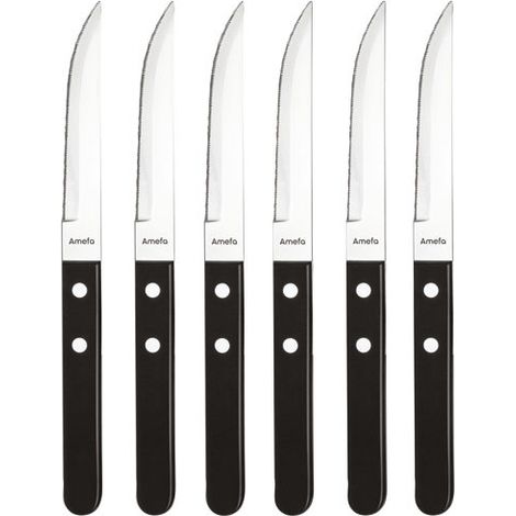Coff.magnet 6 Ctx Steak Pizza 20 Nero - Amefa