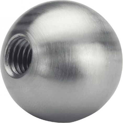 (Lot de 5) Bille partiellement taraudée - Inox A4 Ø6 mm