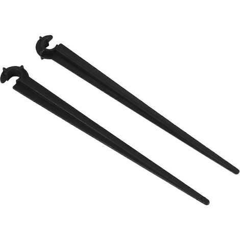 50 supports de fixation en forme de C pour tuyau d'irrigation goutte à goutte de 4/7 mm pour jardin (1/5)