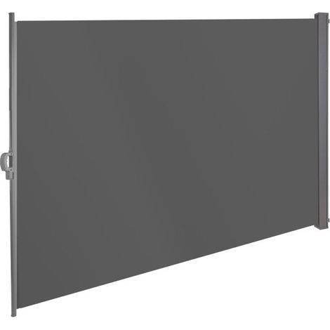 Store latéral 180 x 300 cm - Anthracite / Brise-vue rétractable
