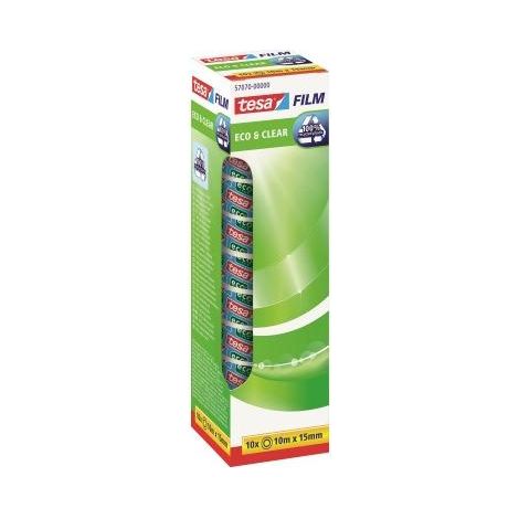 tesa 57070-00000-01 Klebefilm Eco & Clear Transparent (L x B) 10 m x 15 mm 10 St. (1/5)