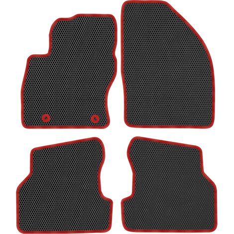Alfombrillas exclusivas para Ford Focus II de 2004 a 2007 - EVA con diseño de panal de abeja en color negro. (1/5)