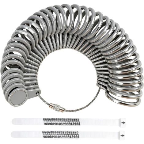 Ensemble de 3 Jauges de Mesure de Taille de Doigt pour Anneaux - Outils en Plastique Standard pour Mesurer les Tailles de Bague Européenne de 43 à 74, Précis et Fiable,mesure doigt pour bague (1/5)