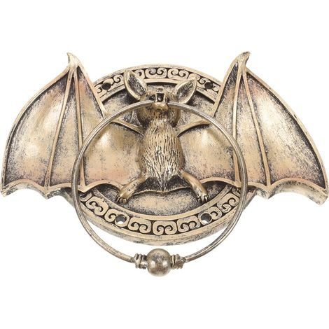 de porte d hôtel en résine noire en forme de chauve souris