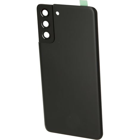 Coque arrière de remplacement en verre pour Samsung Galaxy S21 Plus avec objectif de caméra préinstallé (noir) (1/5)