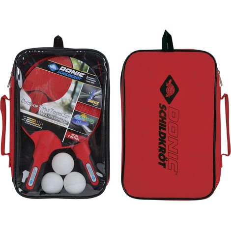 Donic Schildkröt Outdoor Tischtennis Set Schwarz Rot (1/5)