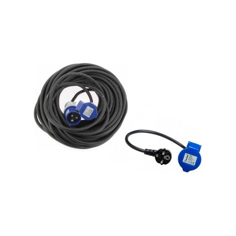 Pack Rallonge Néoprène CEE 17 30 m x 1.5mm2 + Adaptateur Femelle P17 (1/3)