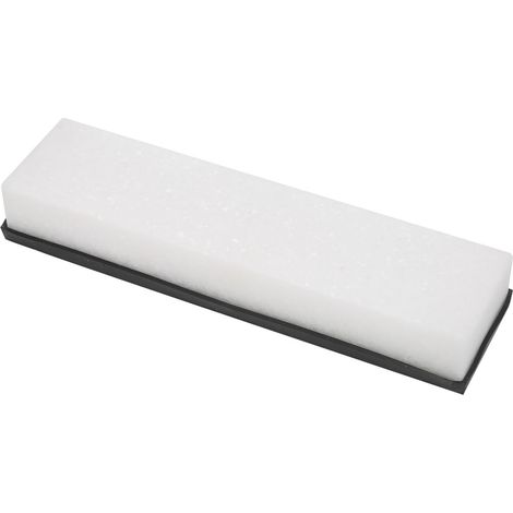 Affûteur de couteaux grain 8000, pierre à aiguiser blanche à grain fin avec base en silicone pour usage domestique (1/5)