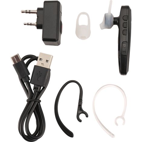 Tlily – Talkie-walkie sans fil Bluetooth – Casque écouteur K pour microphone – Réduction du bruit – Autonomie prolongée – Chargeur USB (1/5)