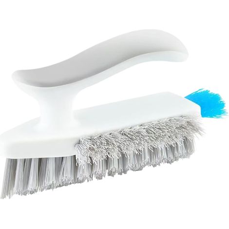 Brosse de nettoyage pour fentes, nettoyeur de vitres multifonction, outil de nettoyage ergonomique pour espaces étroits, tête à poils robustes pour sols, éviers, cuisinières, conduits d'aération (1/5)