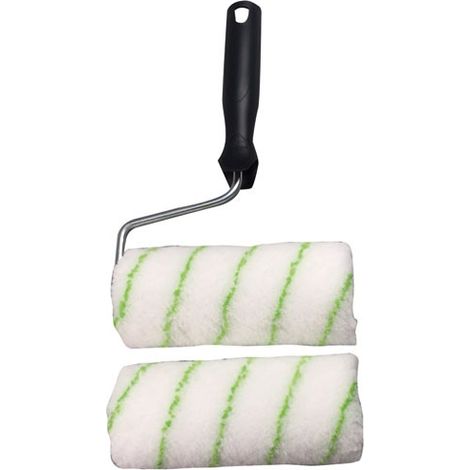 Rouleau peinture façade 25cm – Manchon microfibre pour finition lisse – Pour murs intérieurs et extérieurs – Compatible avec tous types de peinture – Savy