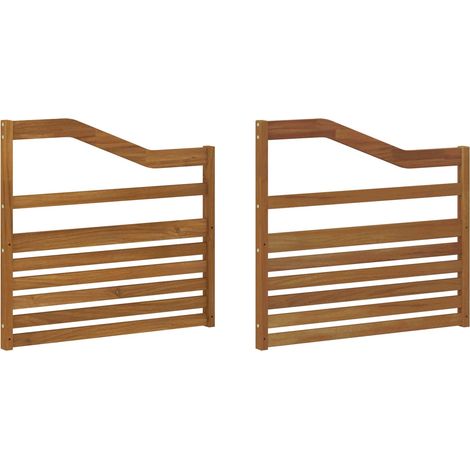 Apoyabrazos 2 pcs Marrón 79 x 4 x 73 cm Madera de ingeniería vidaXL (1/5)
