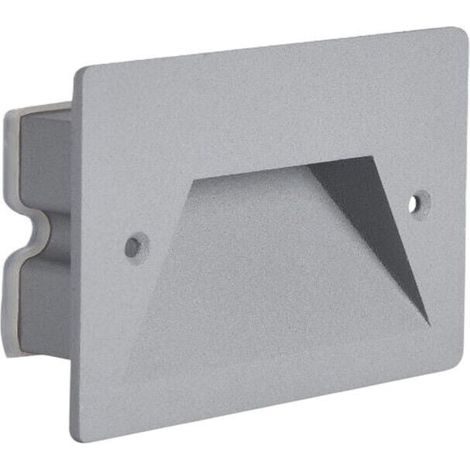 TrAdE Shop Traesio - Faretto Incasso Per Cassetta 503 Segnapasso 3w Tecnologia Cct Con Switch Ip65 Es49-3c - Grigio (1/5)