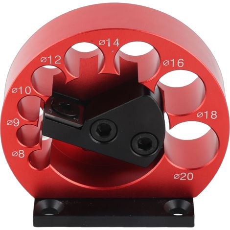 Gabarit de perçage réglable pour tourillons et tiges rondes, kit d'outil auxiliaire avec douilles 8 9 10 12 14 16 18 20 mm (1/5)