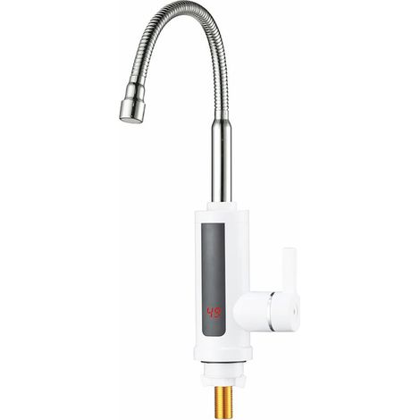 Robinet d'eau Chaude électrique instantané, Chauffe-Eau électrique de Cuisine numérique de Chauffage électrique Robinet Eau Chaude et Froide à Double Usage & instantané (1/5)