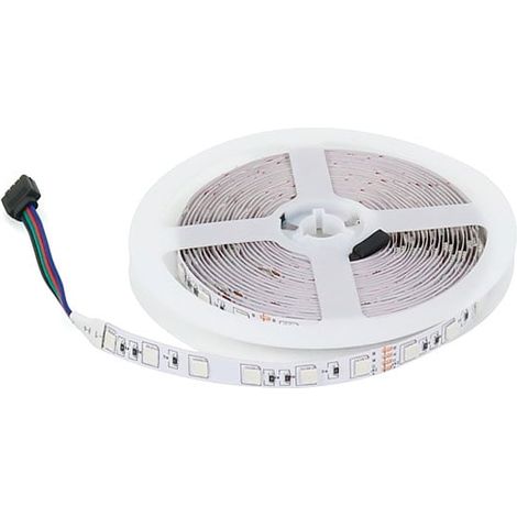 IluminaShop - Tira de LED 72W 24V DC SMD5050 60 LED/m 14W/m IP20 RGB (5 metros) RGB