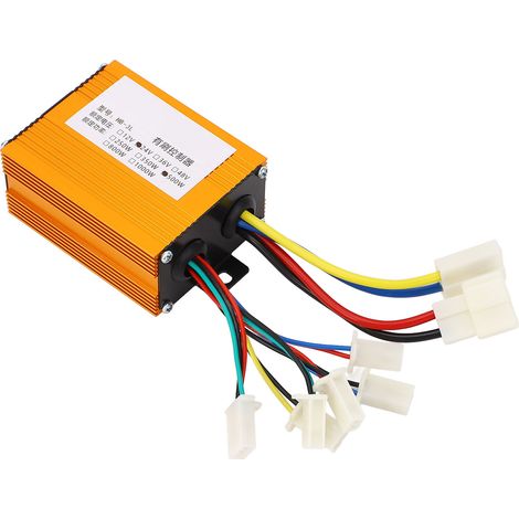 Contrôleur pour vélo électrique 24 V 500 W en alliage d'aluminium avec bonne dissipation thermique, pour moteur à balais de vélo électrique, scooter électrique et tricycle. (1/5)