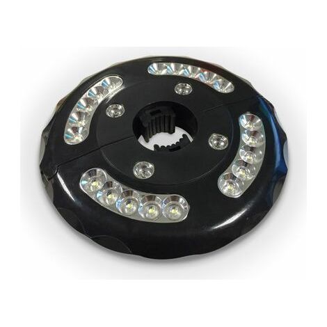 LED-Lampe - Schwarz - Für Sonnenschirme mit Mittelmast und seitlicher Befestigung (1/5)