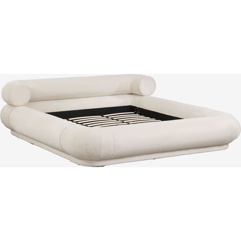 Cama en tela bouclé Bernaste SKLUM             200 x 200 cm