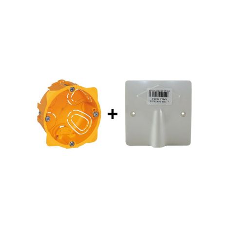 SIB - Sortie de cu00e2ble 16/20A - u00e0 vis dim. 80x80 + bou00eete Legrand Batibox - Ru00e9f. : P11016+080041 (1/4)