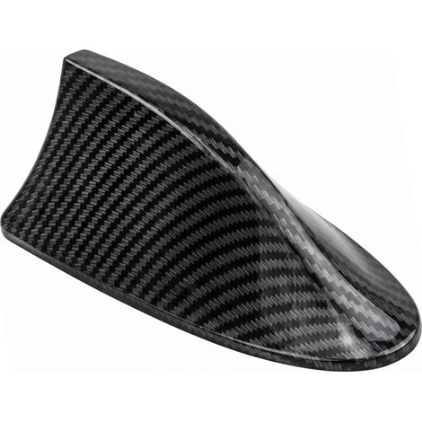 Antenne Requin Voiture en Fibre de Carbone - Radio AM/FM Universelle, Aileron de Toit Décoratif, Remplacement d'Antenne Auto (1/5)