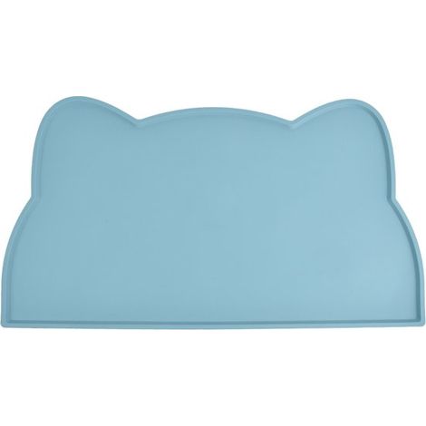 Alfombrillas antideslizantes de silicona para comederos de gatos y perros - Impermeables - 44 x 24 cm - Gris oscuro (1/5)